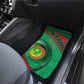 Personalized Mauritania Car Mats African Wildcat From Richat Structure
