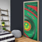Personalized Mauritania Door Cover African Wildcat From Richat Structure