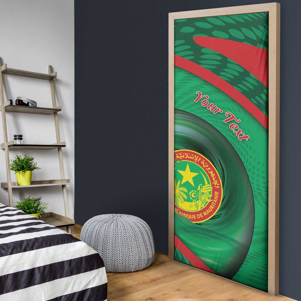 Personalized Mauritania Door Cover African Wildcat From Richat Structure