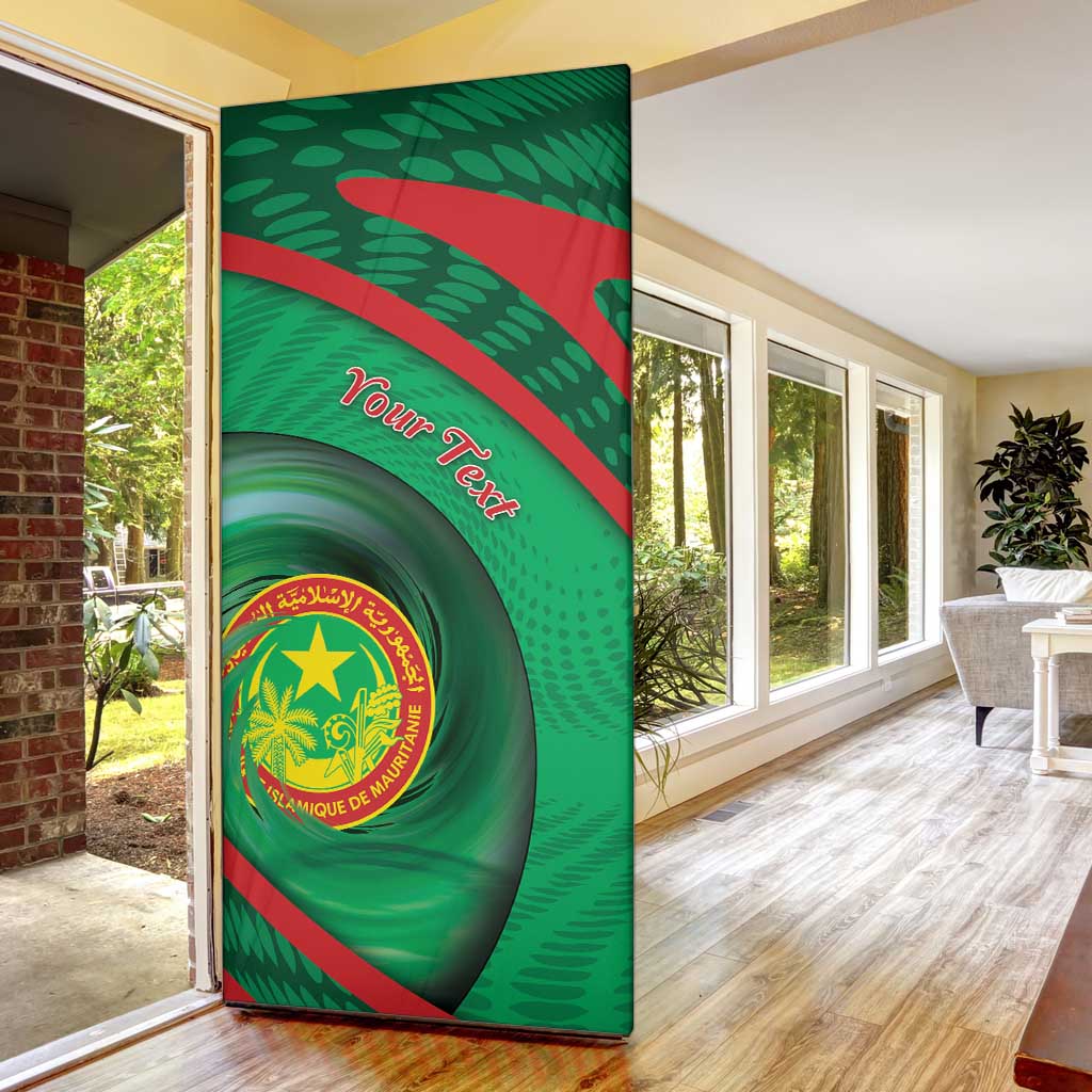Personalized Mauritania Door Cover African Wildcat From Richat Structure