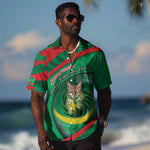 Personalized Mauritania Hawaiian Shirt African Wildcat From Richat Structure