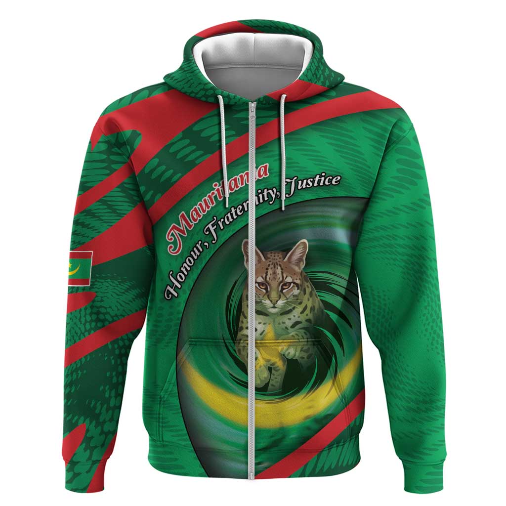 Personalized Mauritania Hoodie African Wildcat From Richat Structure