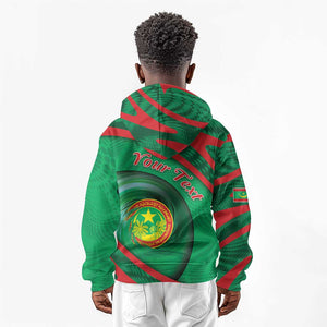 Personalized Mauritania Kid Hoodie African Wildcat From Richat Structure