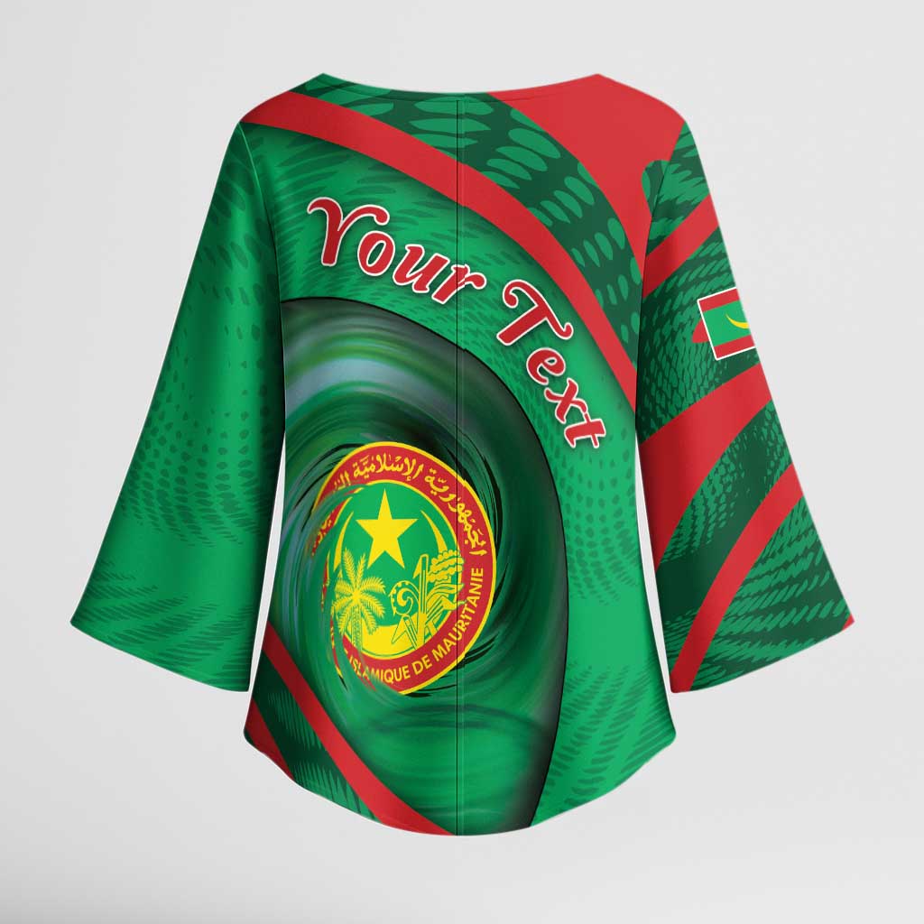 Personalized Mauritania Kimono Sleeve Blouse African Wildcat From Richat Structure