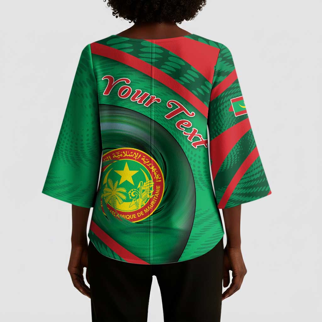 Personalized Mauritania Kimono Sleeve Blouse African Wildcat From Richat Structure