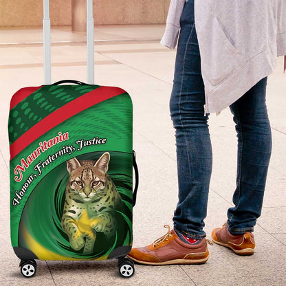 Mauritania Luggage Cover African Wildcat From Richat Structure
