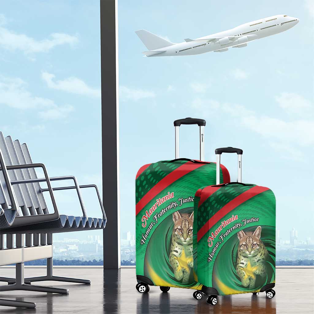 Mauritania Luggage Cover African Wildcat From Richat Structure