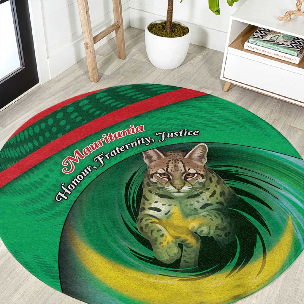 Mauritania Round Carpet African Wildcat From Richat Structure by ...