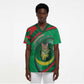 Personalized Mauritania Scrub Top African Wildcat From Richat Structure