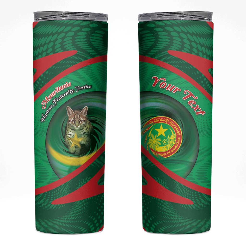 Personalized Mauritania Skinny Tumbler African Wildcat From Richat Structure
