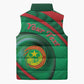 Personalized Mauritania Sleeveless Puffer Jacket African Wildcat From Richat Structure