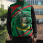 Personalized Mauritania Sleeveless Puffer Jacket African Wildcat From Richat Structure