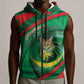 Personalized Mauritania Sleeveless Zip Hoodie African Wildcat From Richat Structure