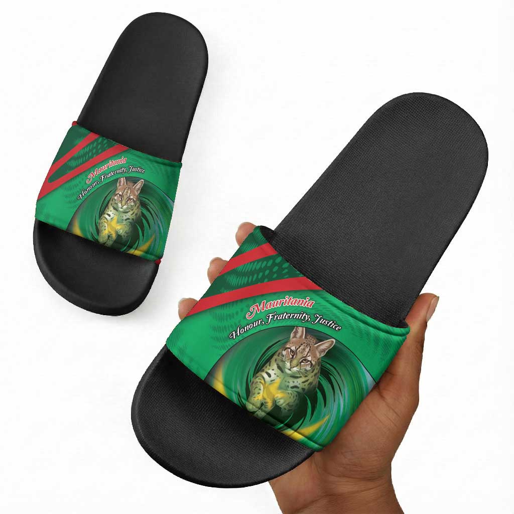Mauritania Slide Sandals African Wildcat From Richat Structure