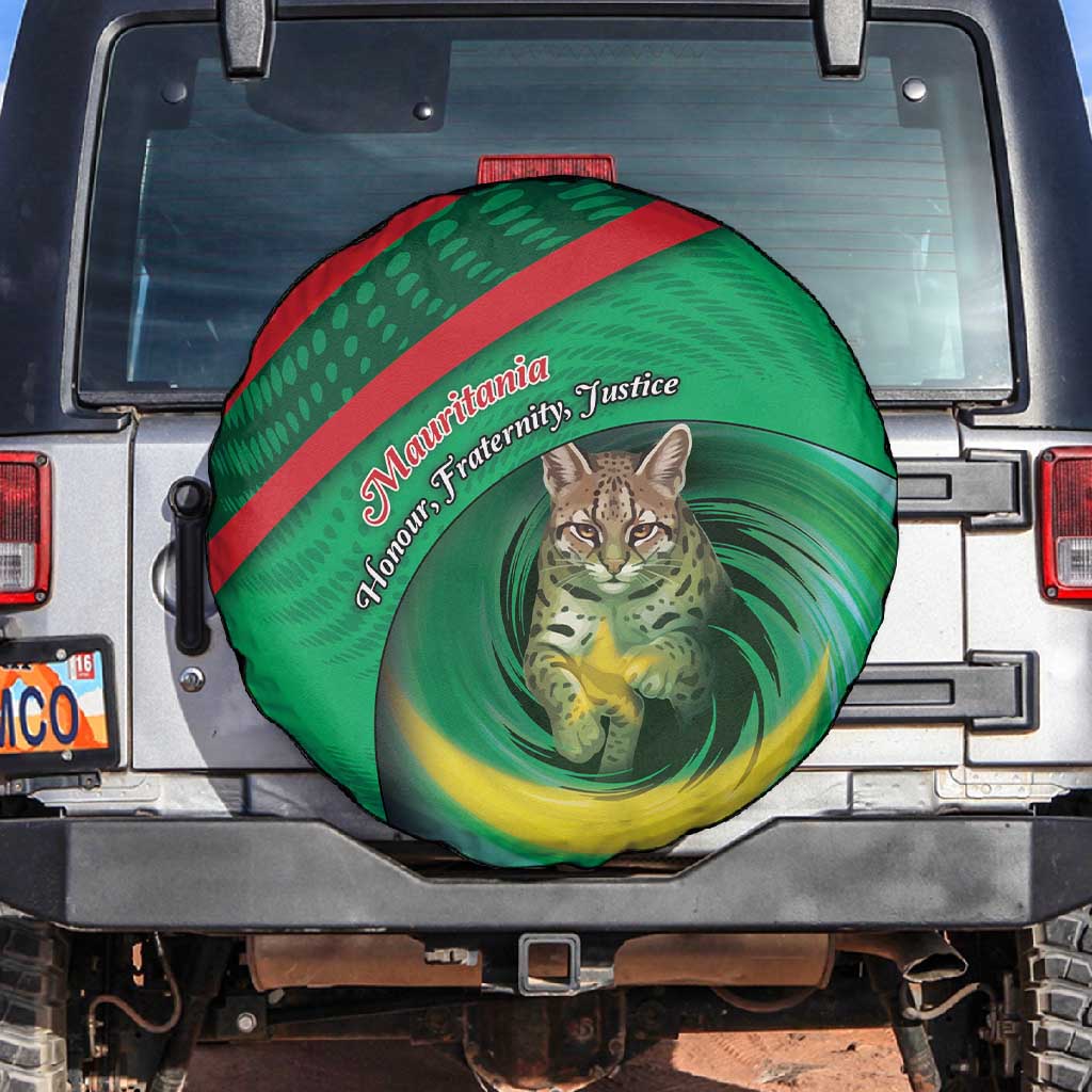 Mauritania Spare Tire Cover African Wildcat From Richat Structure