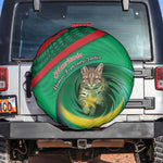 Mauritania Spare Tire Cover African Wildcat From Richat Structure