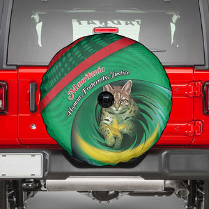 Mauritania Spare Tire Cover African Wildcat From Richat Structure