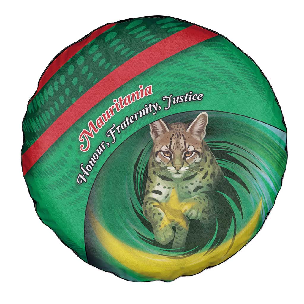 Mauritania Spare Tire Cover African Wildcat From Richat Structure