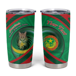 Personalized Mauritania Tumbler Cup African Wildcat From Richat Structure