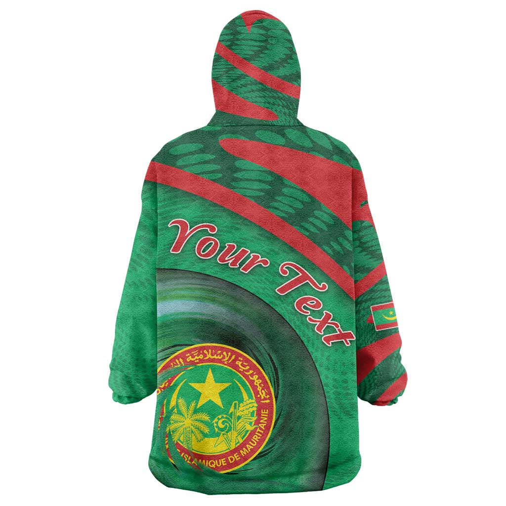 Personalized Mauritania Wearable Blanket Hoodie African Wildcat From Richat Structure