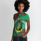 Personalized Mauritania Women Polo Shirt African Wildcat From Richat Structure
