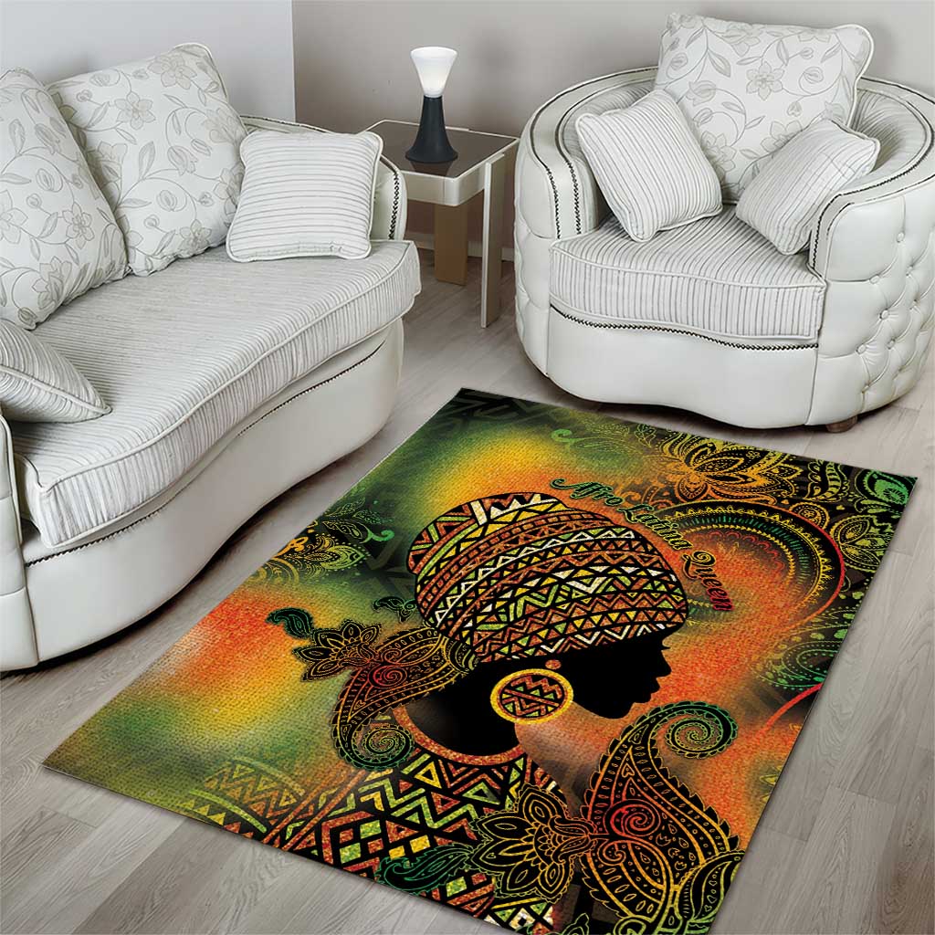 Black Women Area Rug Afro Latina Queen - African Pride