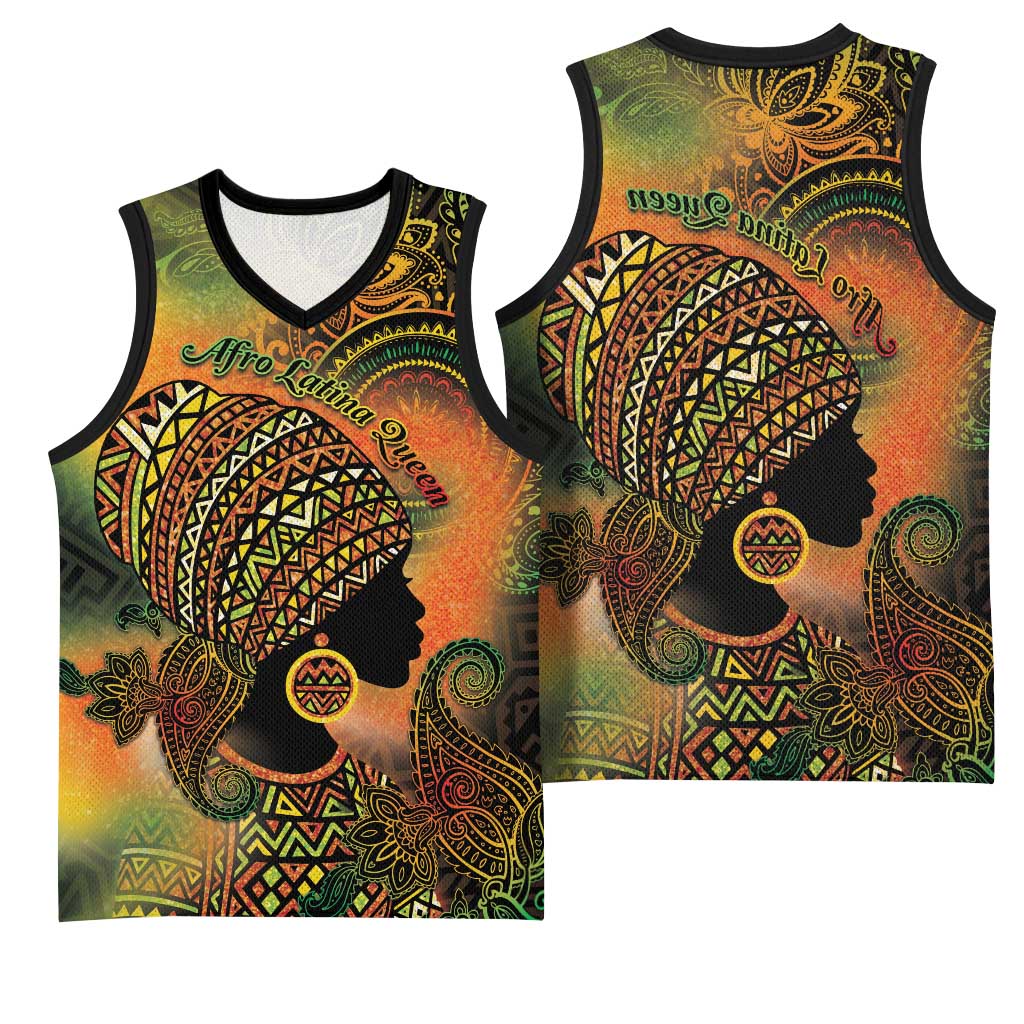 Black Women Basketball Jersey Afro Latina Queen - African Pride