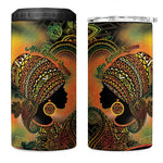 Black Women 4 in 1 Can Cooler Tumbler Afro Latina Queen - African Pride