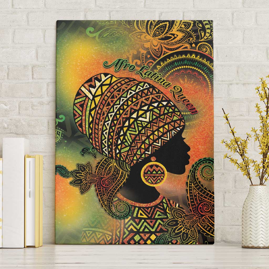 Black Women Canvas Wall Art Afro Latina Queen - African Pride