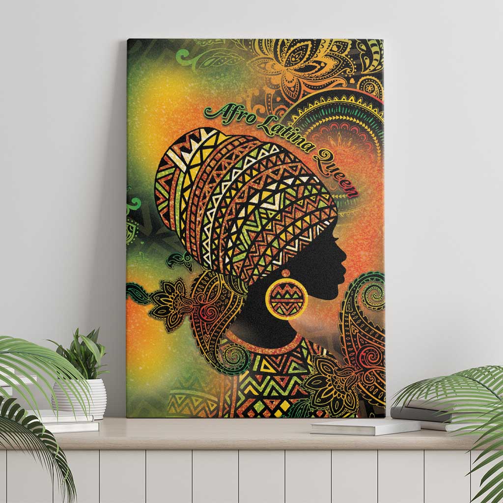 Black Women Canvas Wall Art Afro Latina Queen - African Pride
