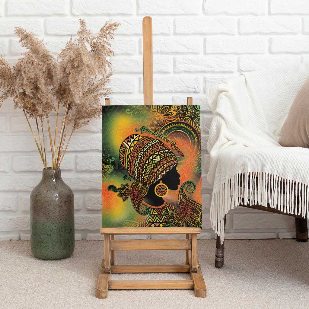 Black Women Canvas Wall Art Afro Latina Queen - African Pride