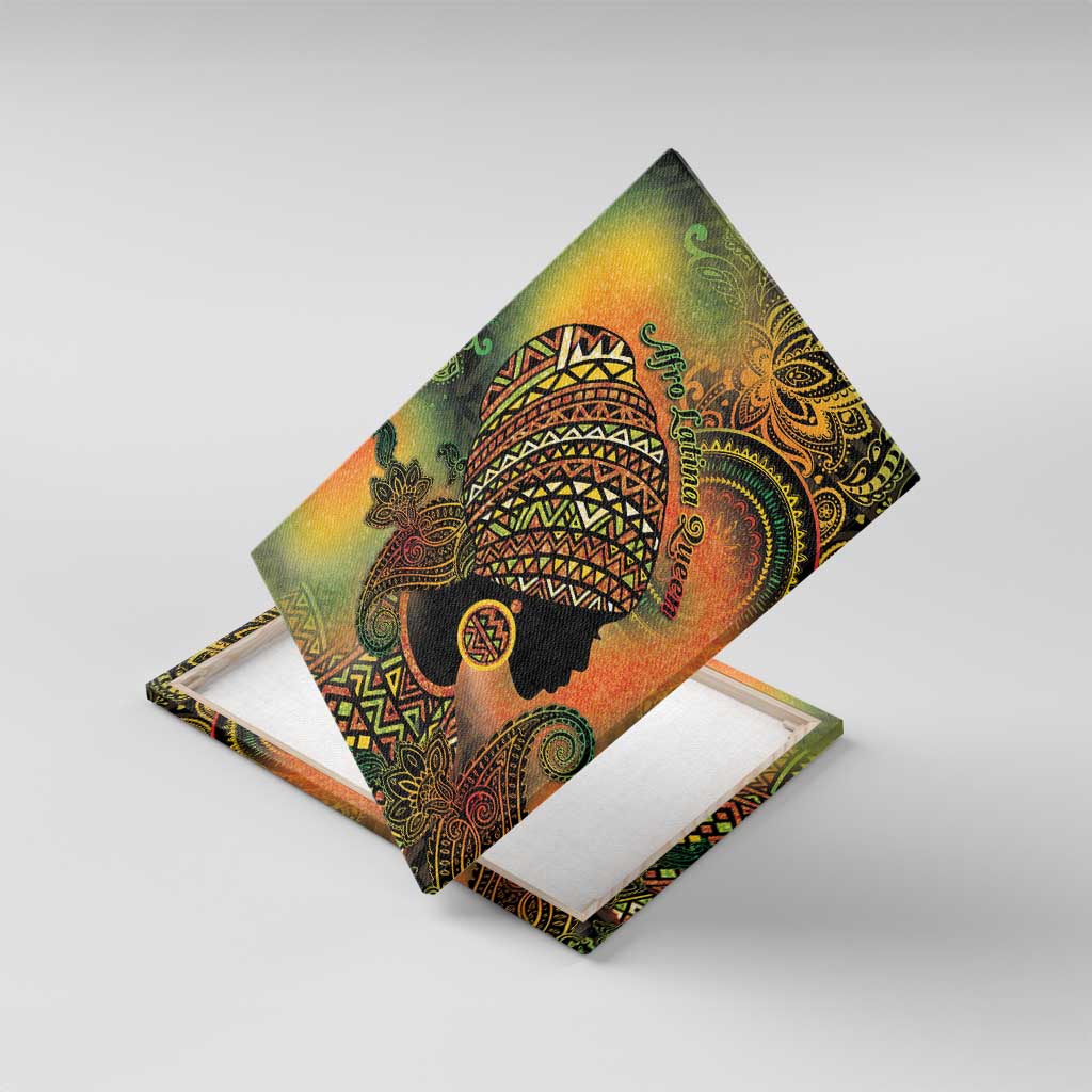 Black Women Canvas Wall Art Afro Latina Queen - African Pride
