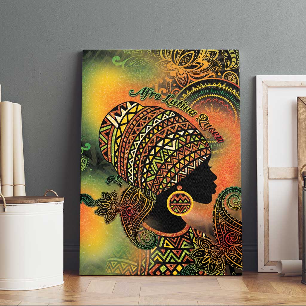 Black Women Canvas Wall Art Afro Latina Queen - African Pride