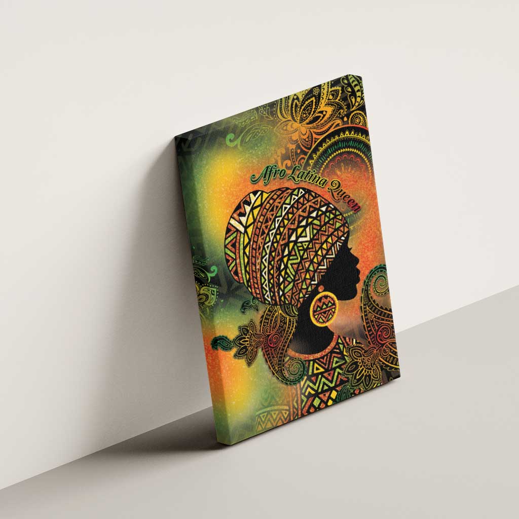 Black Women Canvas Wall Art Afro Latina Queen - African Pride