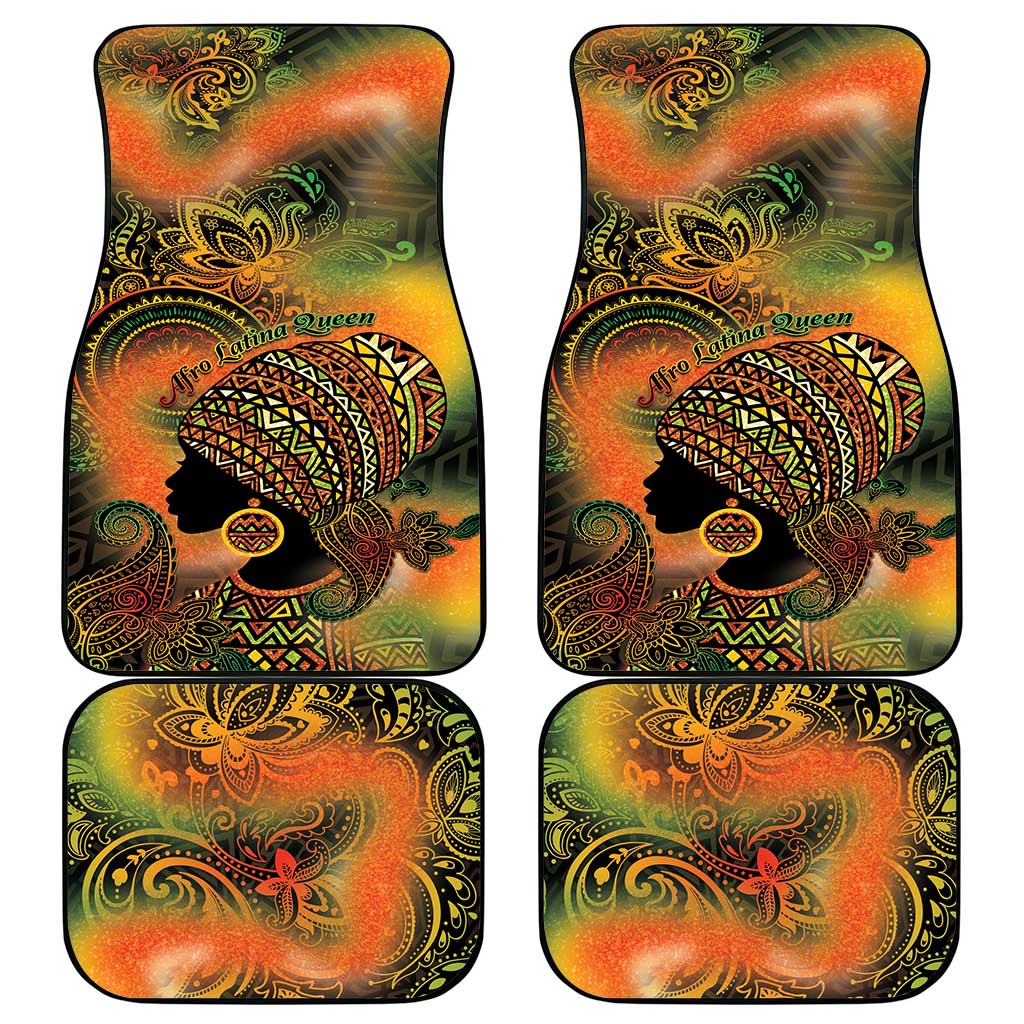 Black Women Car Mats Afro Latina Queen - African Pride