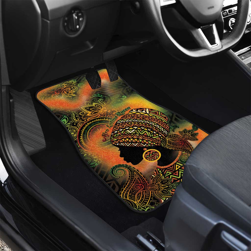 Black Women Car Mats Afro Latina Queen - African Pride