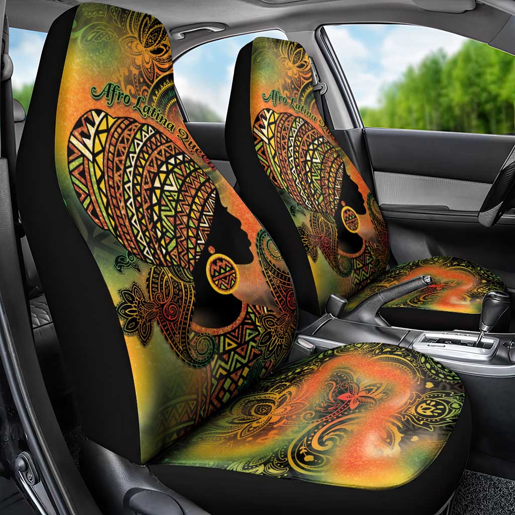 Black Women Car Seat Cover Afro Latina Queen - African Pride