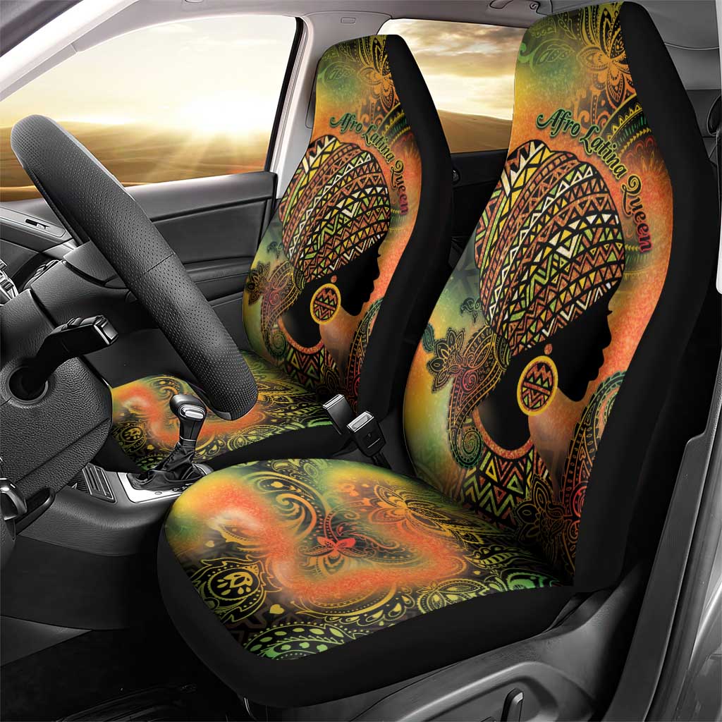 Black Women Car Seat Cover Afro Latina Queen - African Pride