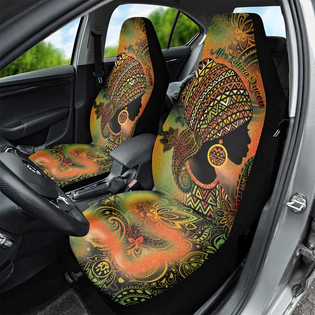 Black Women Car Seat Cover Afro Latina Queen - African Pride