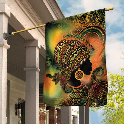 Black Women Garden Flag Afro Latina Queen - African Pride