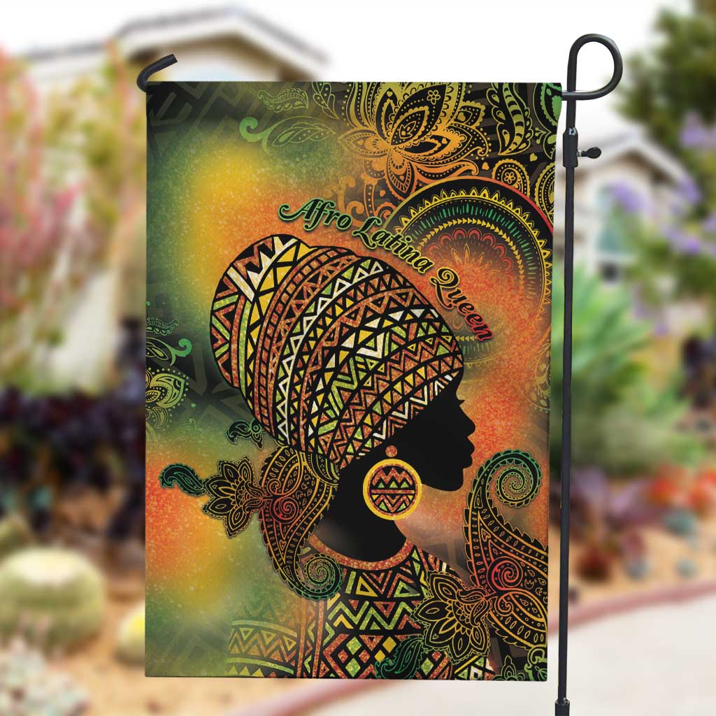 Black Women Garden Flag Afro Latina Queen - African Pride