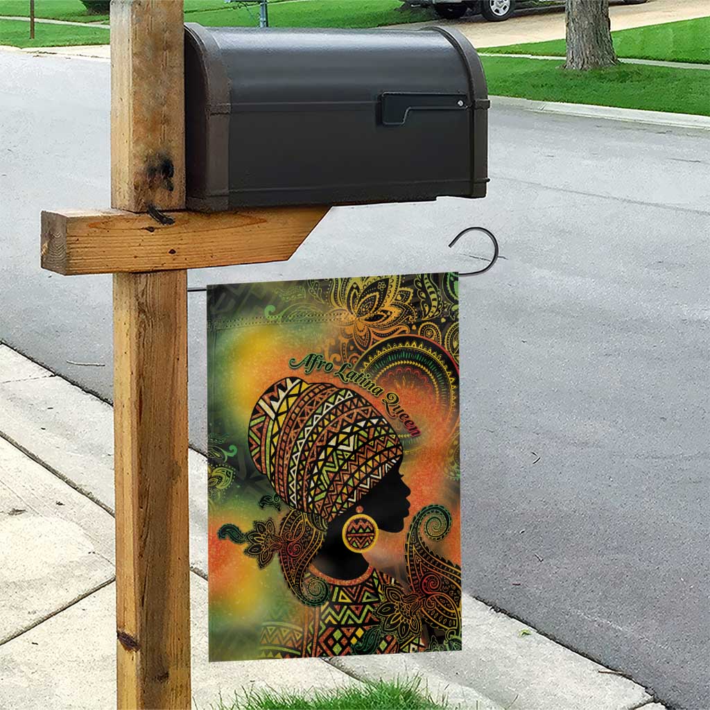Black Women Garden Flag Afro Latina Queen - African Pride