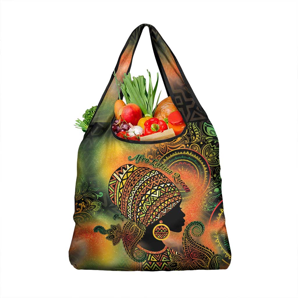 Black Women Grocery Bag Afro Latina Queen - African Pride