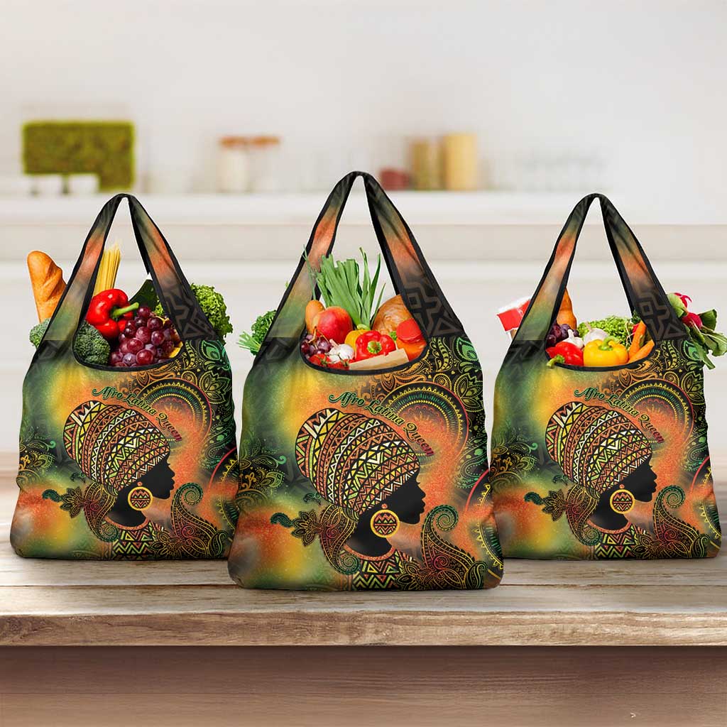 Black Women Grocery Bag Afro Latina Queen - African Pride