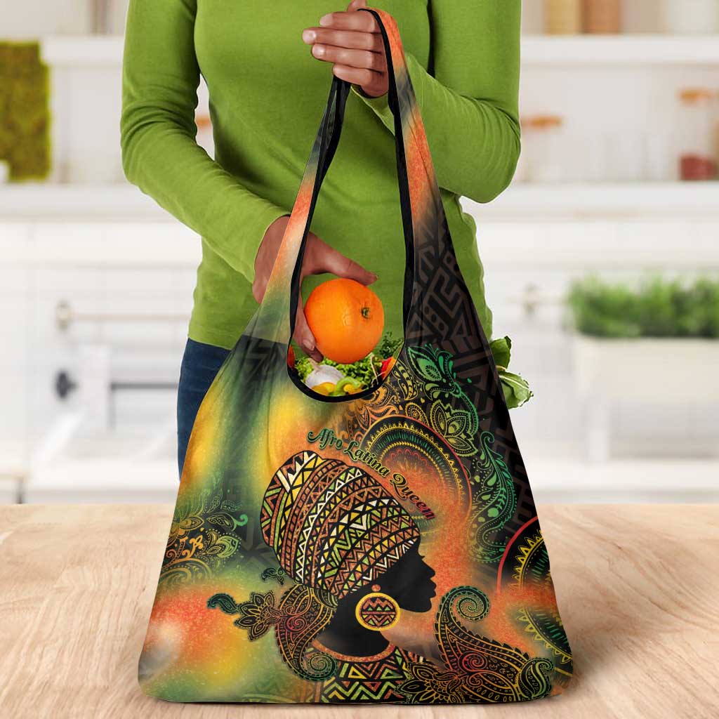 Black Women Grocery Bag Afro Latina Queen - African Pride
