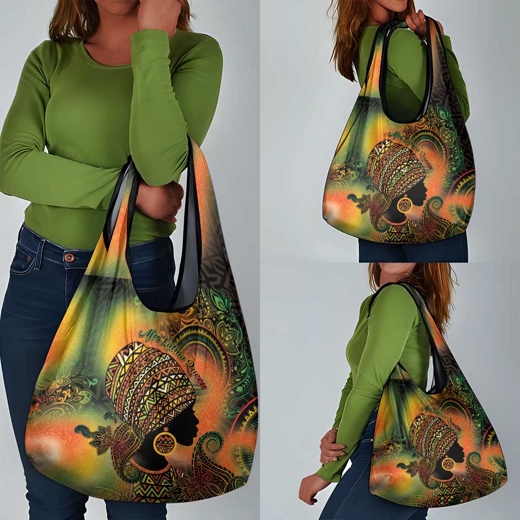 Black Women Grocery Bag Afro Latina Queen - African Pride