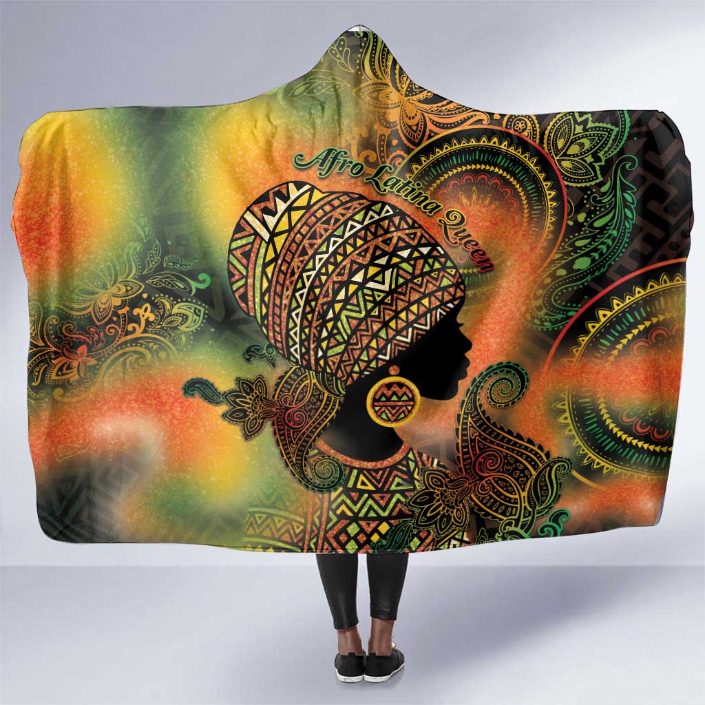 Black Women Hooded Blanket Afro Latina Queen - African Pride