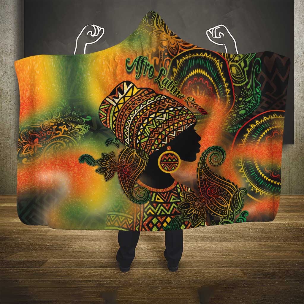 Black Women Hooded Blanket Afro Latina Queen - African Pride
