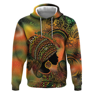 Black Women Hoodie Afro Latina Queen - African Pride