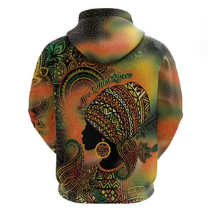 Black Women Hoodie Afro Latina Queen - African Pride